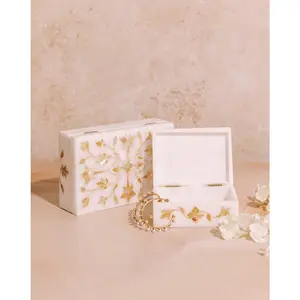 Marble Inlay Jewelry Box