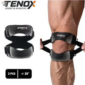 【TENOX】  360° Dual-Patella Knee Compression Strap-2 Pack | Reduces Patellar Friction, Prevents Sports Injuries | Essential for Gym Lifting/Badminton/Mountaineering