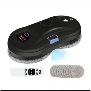 Hot Sale 2025 Smart Window Cleaning Robot Water Spraying Ultrasonic Water Vacuum Electric Window Cleaner Robot for Home Hotel