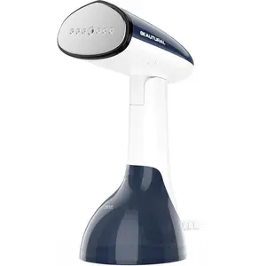 Portable Handheld Clothes Steamer with Aluminum Heating Plate Fast Heat Up Fabric Wrinkle Remover with Large Detachable Water Tank for Home Travel Office Garment Care Shirts Dresses Curtains Upholstery