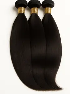 Yaki Straight Human Hair Bundle | Premium Virgin Hair | Heat-Friendly & Minimal Shedding | Sew-Ins & Wigs | One Bundle per Length