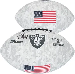 Jack Bech Las Vegas Raiders Autographed Wilson 2024 Salute To Service Football - Fanatics Authentic Certified