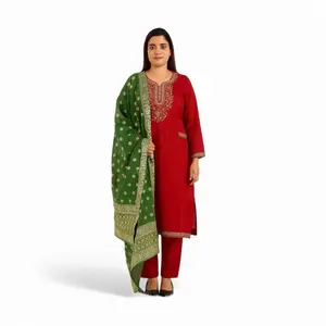 Premium Quality Rayon Kurta Set with Banarsi Dupatta Beautiful Ethnic Outfit for Women Asian