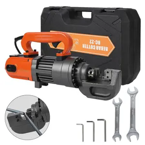 GARVEE Electric Hydraulic Rebar Cutter, 1350W 110V, Cutting up to 7/8 Inch #7 4-22mm Rebar, Steel, with Blades, Cutting Speed 3.5-4.0S, Concrete Construction Tools Heavy Duty (1350W RC-22)