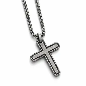 Textured Cross Pendant