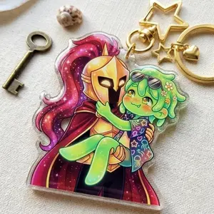 D3rlord3 and Avery Minecraft ARG Chibi Acrylic Keychain, Cute, Durable, And Perfect For Bags, Keys, Or Gifts. Great For Daily Use Or As Thoughtful Little Gifts For Your Friends And Yourself.