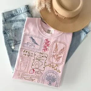 Comfort Colors Shirt 100% Cotton  USA ,Gardening Shirt, Garden Shirt, Cottage Core Shirt, Gift for Her