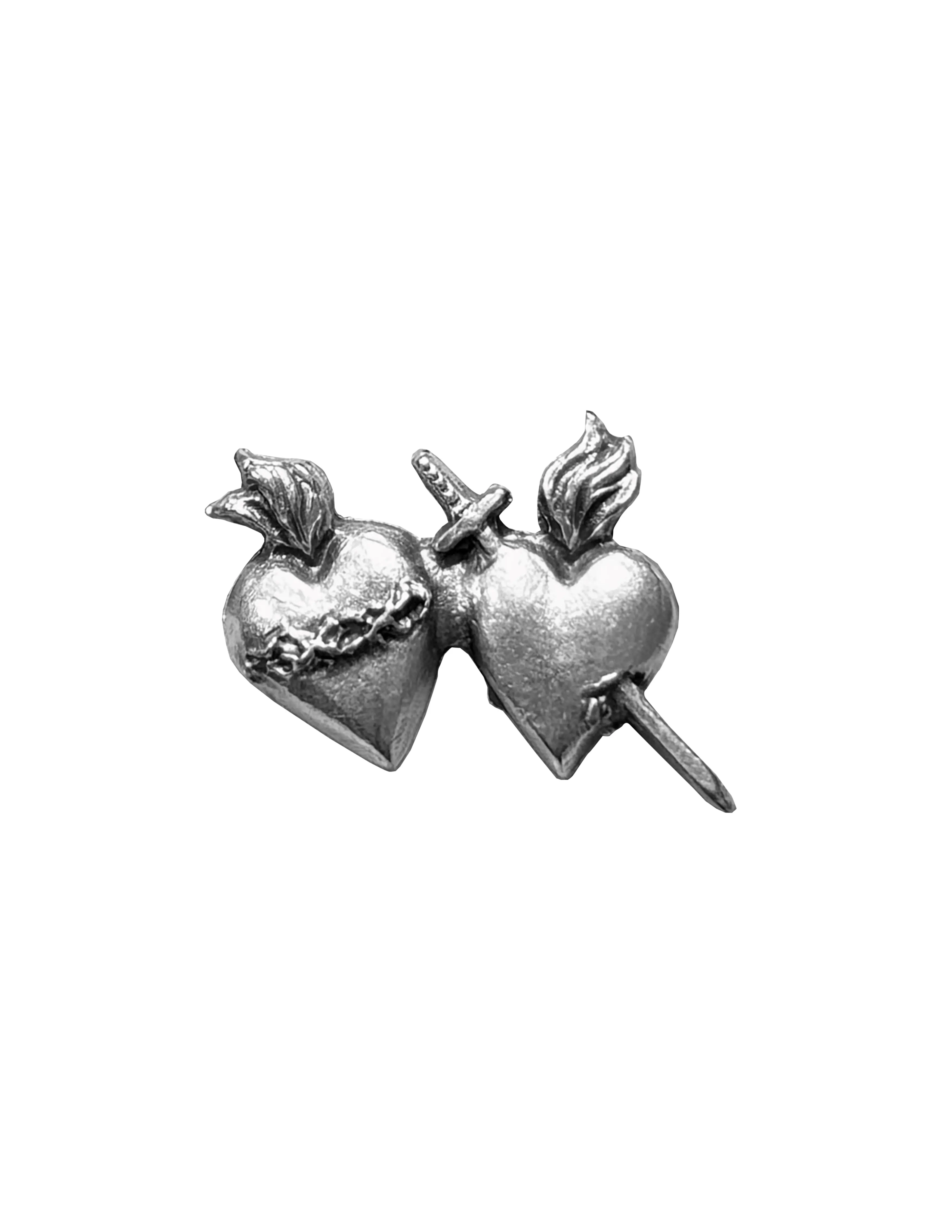 Silver accent catholics lapel pins