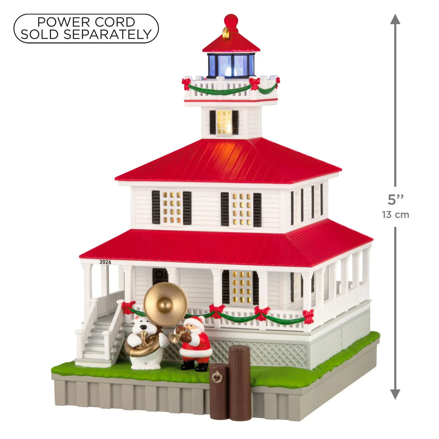 ORNAMENT-HOLIDAY LIGHTHOUSE 15