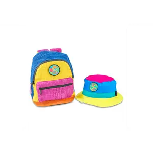 Hyperpop Reversible Mini Backpack + Bucket Hat Set - Grassroots Collab