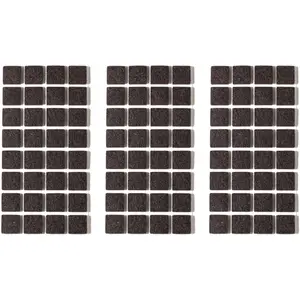 Felt Furniture Pads for Hardwood Floors - Self Adhesive Chair Felt Pad, Floor Protector for Furniture , Furniture Sliders Moving Furniture Smoothly, Anti Scratch 96 count 3/4" Square Brown