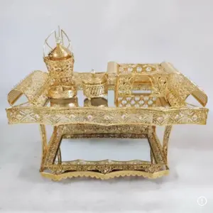 Timeless Habesha 4 pieces Coffee Table Set REKEBOT.