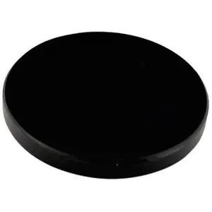 5" Black Obsidian Scrying Mirror — Natural Volcanic Glass Divination Tool