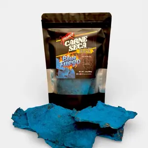 Carne seca Blue fuego/ Blue fuego Beef jerky mexican style/ Franco Carne seca 3.5 oz spicy  Snack  Dry Meat carne seca selecta.
