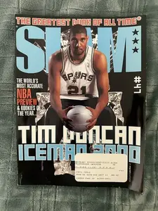 2000 Dec Slam Magazine Poster Print #47 TIM DUNCAN San Antonio Spurs w/Duncan Carter Posters