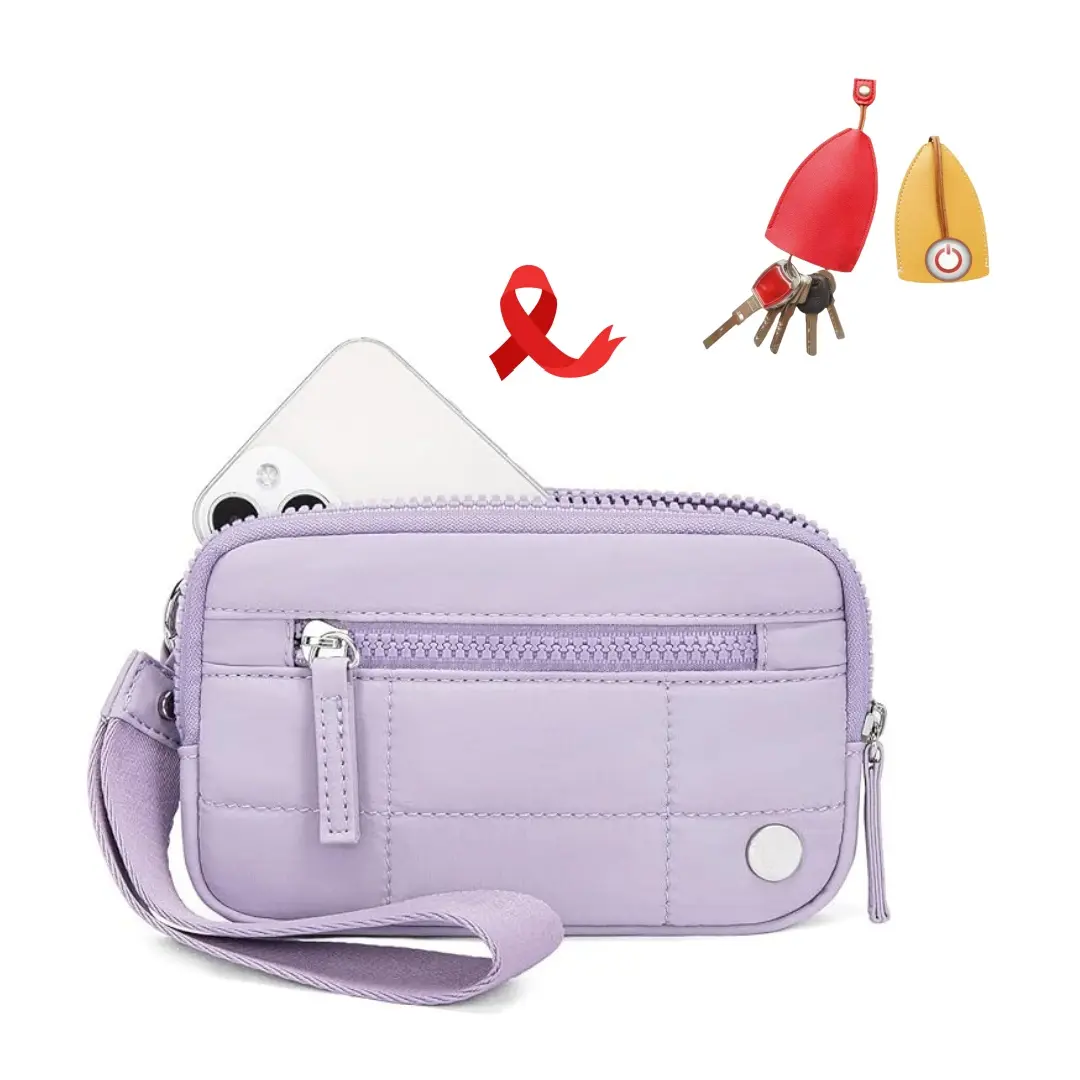 Purple Wallets+2 Key Cover