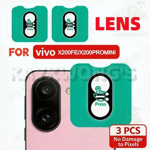 KAYKWONG'S 3-Piece Tempered Glass Screen Protector Set with Auto-Align Kit For Vivo X200fe/x200promini , Bubble-Free Installation, 9h Tempered Glass, HD Transparent, Touch-Sensitive, Lens Protection