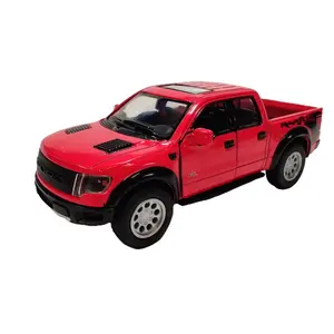 KINSMART: 2013 Ford F-150 Supercrew 1:46 Scale Diecast Model Red Pull Back Action Openable Doors Officially Licensed Collectible