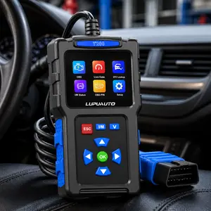 LUPUAUTO T200 OBD2 Scanner Diagnostic Tool – Code Reader with Reset, I/M Readiness & Automotive Voltage Tester, Multi-Language, for Most 1996+ OBDII Vehicles