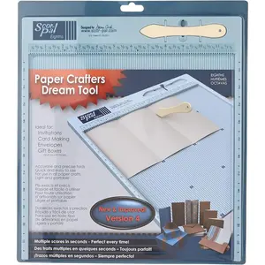 Scoring Board 12" x 12", 1/8" Space Grooves, Measuring and Scoring Tool for Card Making, Envelopes, Boxes and Paper Crafts