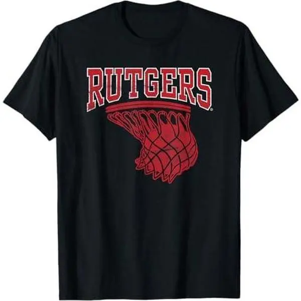 Rutgers University Scarlet Knights Basketball Hoop T-Shirt