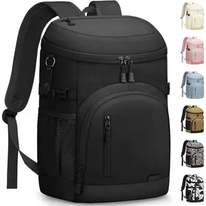 Cooler Backpack Insulated Waterproof,30 Cans Backpack Coolers Leakproof Lunch Backpack for Men Women Portable Soft Cooler Bag for Beach Camping Trave Picnic 3-day