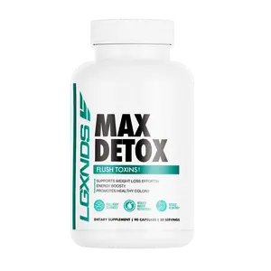 LGXNDS Max Detox Body Cleanse | CactOLean Dragon Fruit Extract and Detox Matrix Blend | Digestive Wellness and Internal Cleanse Support | Vegan Non-GMO Gluten Free Capsules