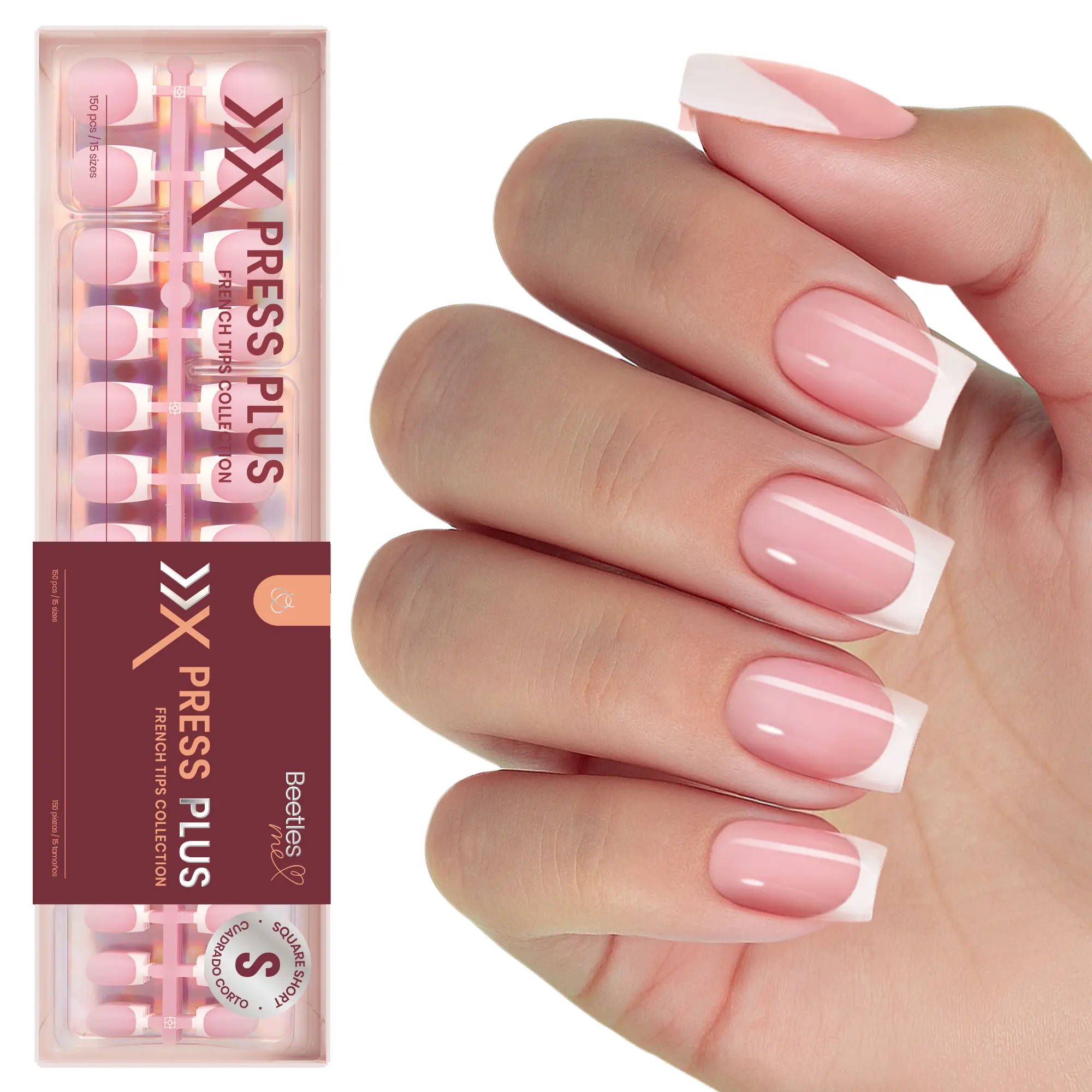 Short Square 【Only Tips】15Sizes 150Pcs