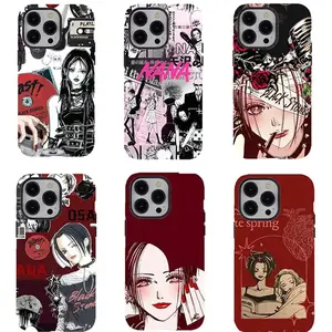 Nana and hachi Phone Case,Cool Phone Case,y2k Aesthetic Phone Case,Punk Girl Y2K Art,For iPhone 17 Pro Max 16 15 14 13 12 11 for Samsung S21 S22 S23 S24 S25 Phone Case,Shockproof Durable Design,Gifts For her H