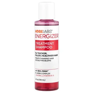 Hobe Labs Energizer™, Treatment Shampoo, For Thicker, Fuller, Healthier Hair, 4 fl oz (118 ml)