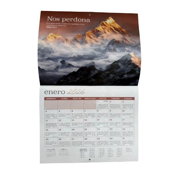 2026 Calendar with Bible Verses - Spanish