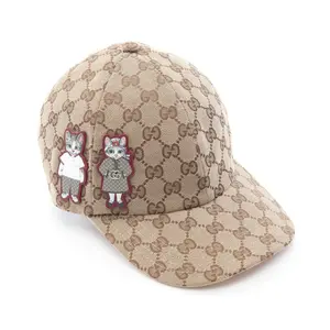 Pre-owned GUCCI Cotton Small Leather Goods GG Canvas Cap