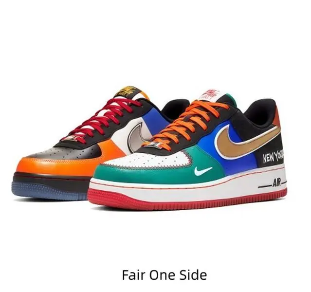 Multicolor Patchwork Low Top Skate Sneakers Color Block Lace Up Platform Casual Shoes Contrast Heel Tab Red Outsole Breathable Upper Non Slip Rubber Sole Hip Hop Streetwear Daily Walking Footwear