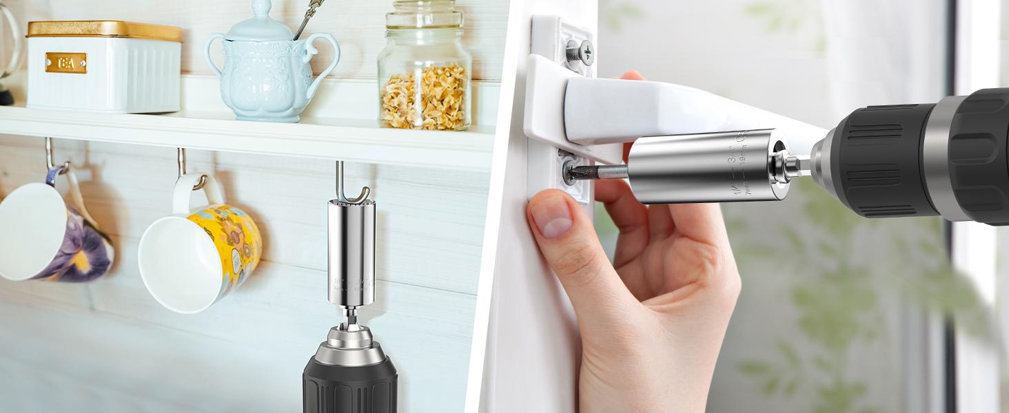 Fathers Day Dad Gifts from Daughter Son Wife Super Universal Socket Tools Gifts for Men, Grip Set with Power Drill Adapter Cool Stuff Gadgets Present Ideas Gifts for Dad Husband Him Grandpa Step Dad