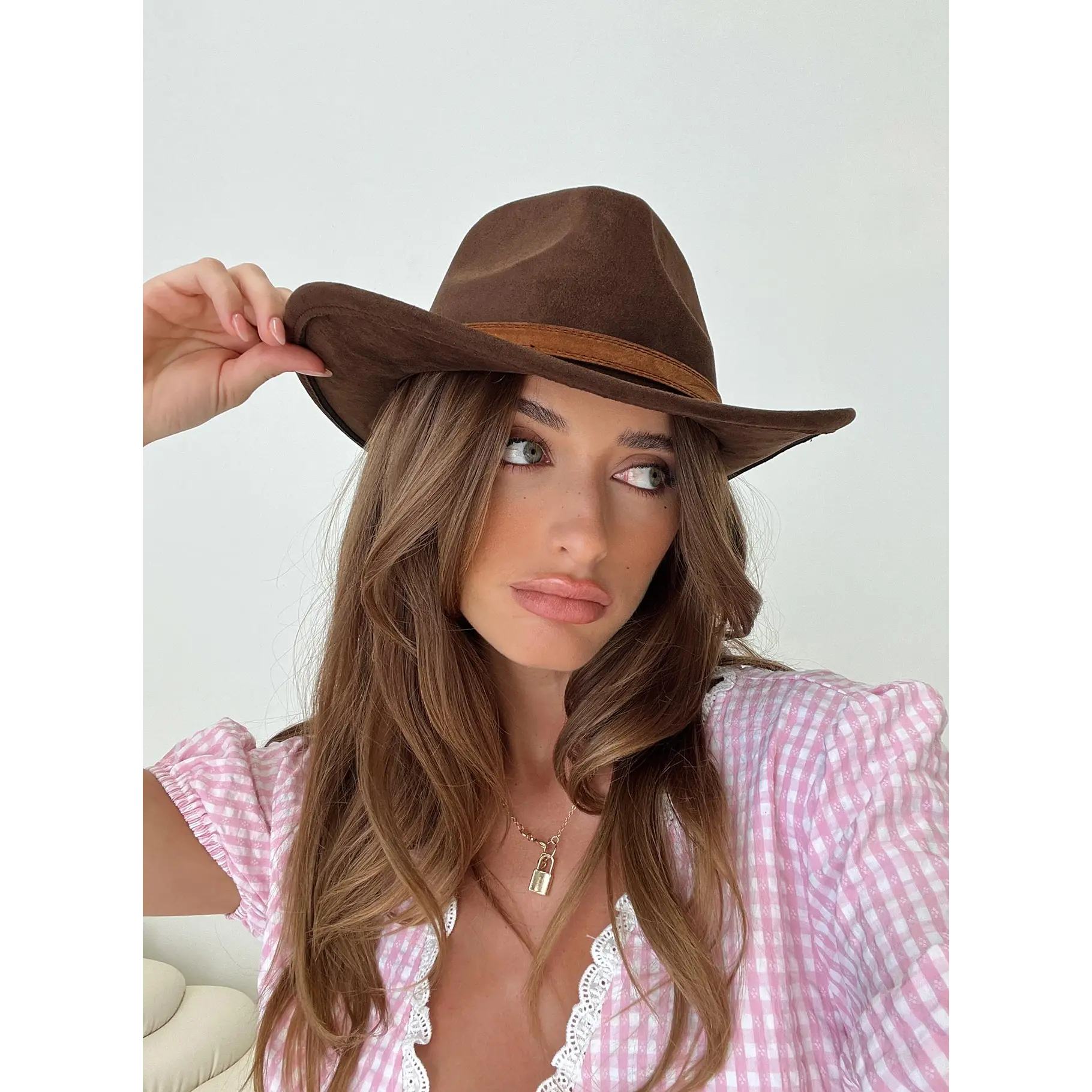 Country Girl Cowboy Hat Brown