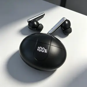 Bluetooth Headphones Support 185 Languages No Subscription,True Wireless Earbuds 38 H Playback LED Power Display Earphones with Charging Case IPX5 Waterproof in-Ear Ear buds with Mic for TV Smart Phone Laptop Computer Fit Sports Learning