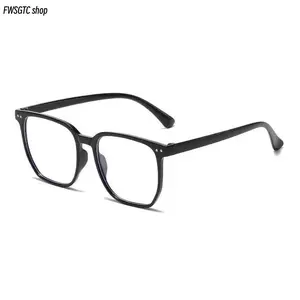 3-Pack Unisex Square Frame Blue Light Blocking Glasses, Stylish Face-Flattering Eyewear for Campus Style, Relieves Eye Strain, Ideal for Office Work, Study & Daily Screen Use