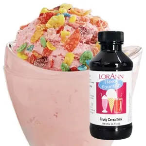 LorAnn Oils Fruity Cereal Milk Ice Cream Flavoring 4 Oz - Perfect for Enhancing Your Desserts and Drinks