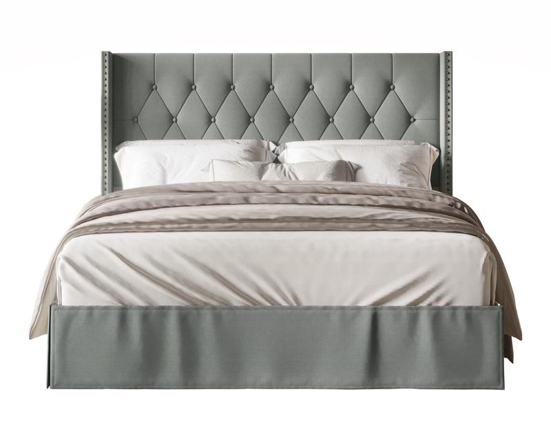 Favorer Billy Tufted Upholstered Platform Bed - Wingback or Non-Wingback, Available in Multiple Sizes, Classic Design Favorer Billy Tufted Upholstered Platform Bed - Wingback or Non-Wingback, Available in Multiple Sizes, Classic Design