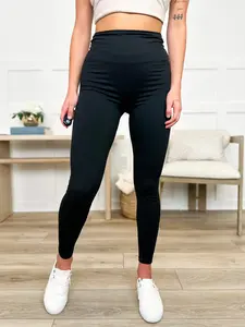 High-Rise Sleek Leggings — Black | Stay Obsessed by Avery Mae