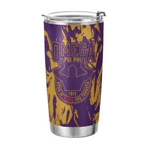 BBGreek Omega Psi Phi - 20 oz Stainless Steel Coffee Tumbler - Official Vendor