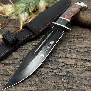 Fixed Blade Kitchen Fruit Knife, Premium Stainless Steel Utility Knife with Ergonomic Wood Handle