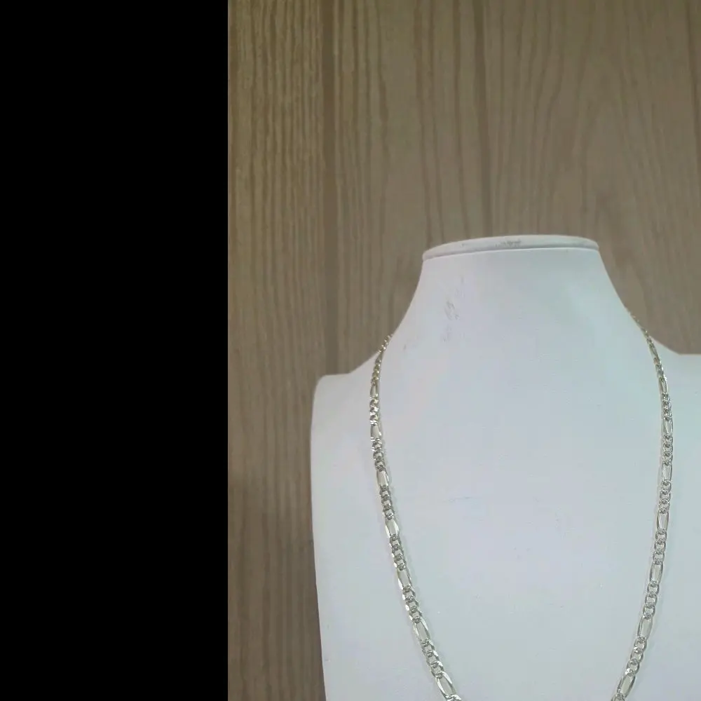 Cadena plata italiana 925 con oro14k 20in