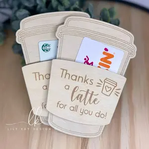 Thanks a Latte Gift Card Holder | Teacher Appreciation Gift | TAW Week | Coffee Gift Card