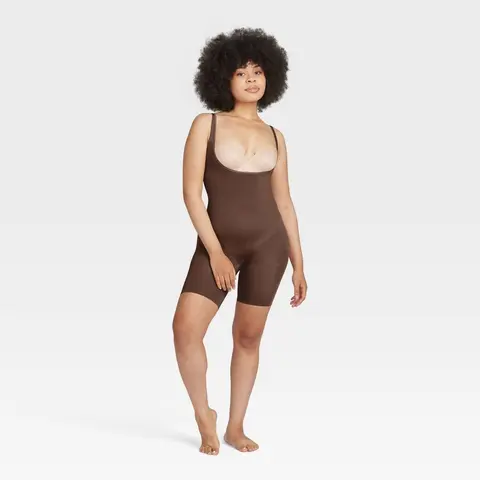ASSETS SPANX Bodysuit Shapewear Tummy Control Women's Body Slimmer Fabric Seamless Adjustable Strap Womenswear