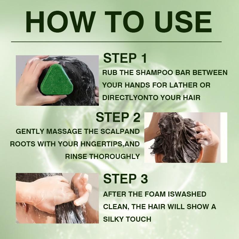 ODDORJOY Natural Shampoo Bar for Men & Women – Calming & Strengthening Hair, Eco-Friendly Solid Shampoo with Usman Grass & Herbal Extracts, Nourishing Hair Cleanser