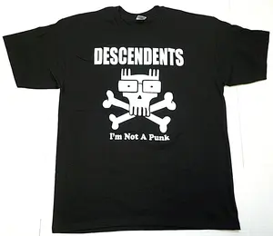 DESCENDENTS T-shirt I'm Not A Punk Men's 100% Cotton Punk Rock Tee Black New Menswear Soft Christmas Top