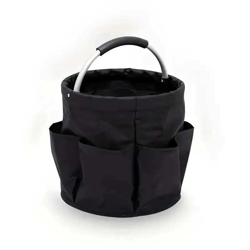 Portable Folding Picnic Basket Garden Tool Outdoor Hand-held Travel Storage Wash Bag Compact Versatile Multi-functional for Picnics Gardening and Travel