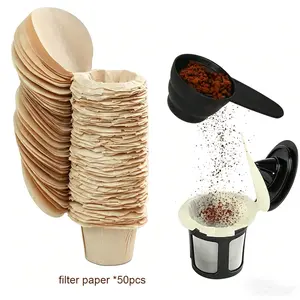 50-Pack K-Cup Paper Filters (with Lids) & 1 Reusable K-Cup Combo Pack
