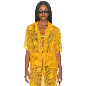 Maaji Golden Blossom Amarantta Shirt in Bright Yellow